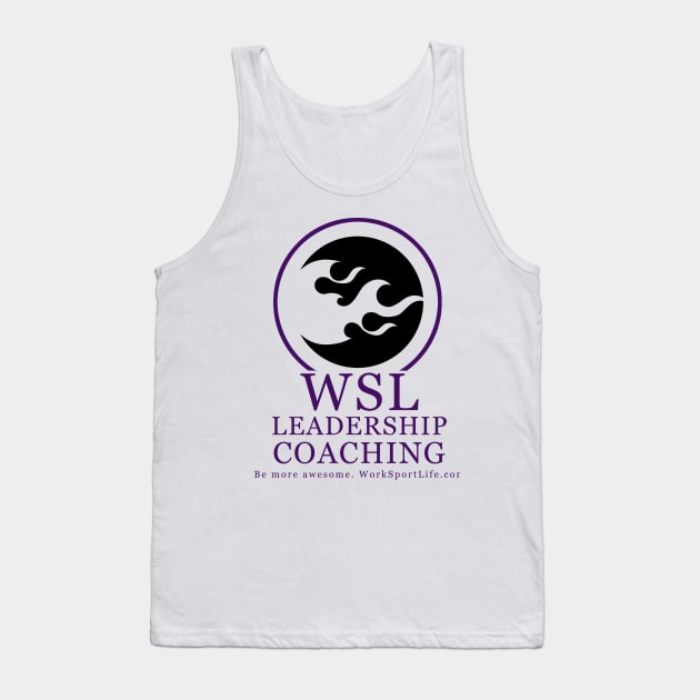 WSL Leadership Coaching logo in purple Tank Top by On the lips